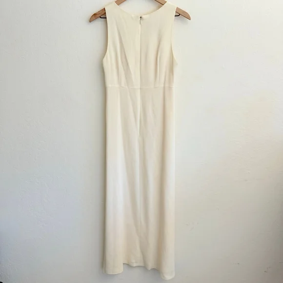 Nicole Miller Women's Cream Sleeveless Maxi Dress Size 12 - Picture 2 of 6